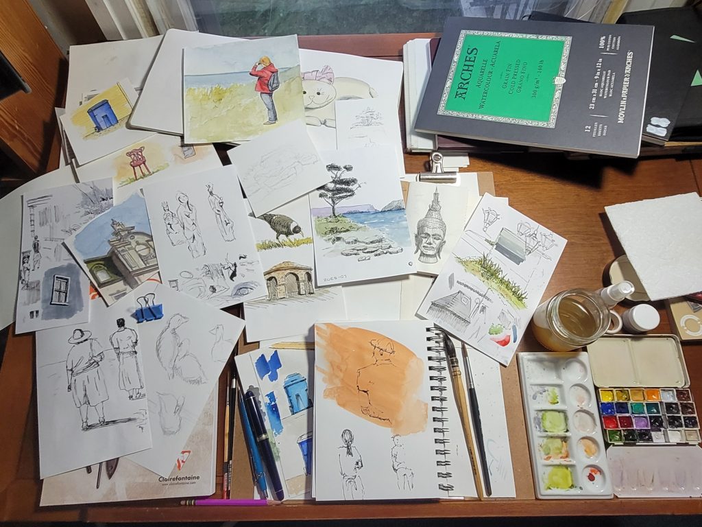 Stuff on my desk  Shari Blaukopf's Sketchbook